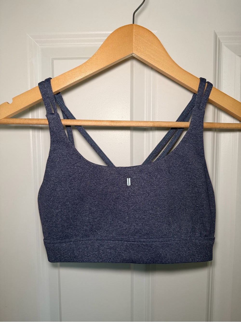 EUC- NOBULL Double-Strap Sports Bra - Heather Navy